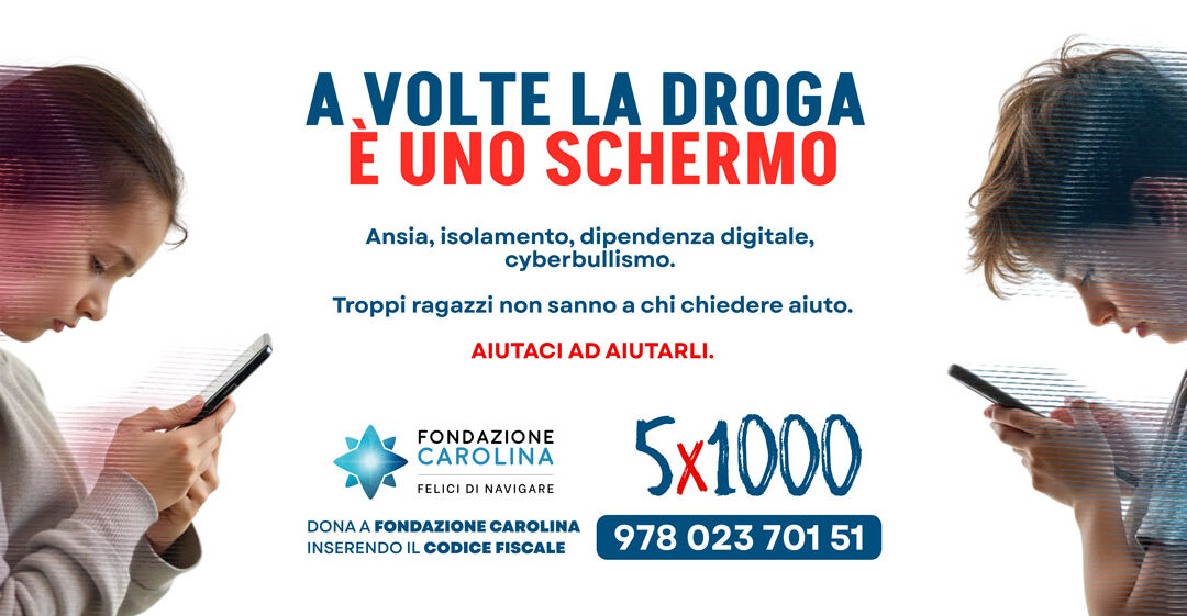SOSTIENI FONDAZIONE CAROLINA PER CURARE  DISTURBI DIGITALI